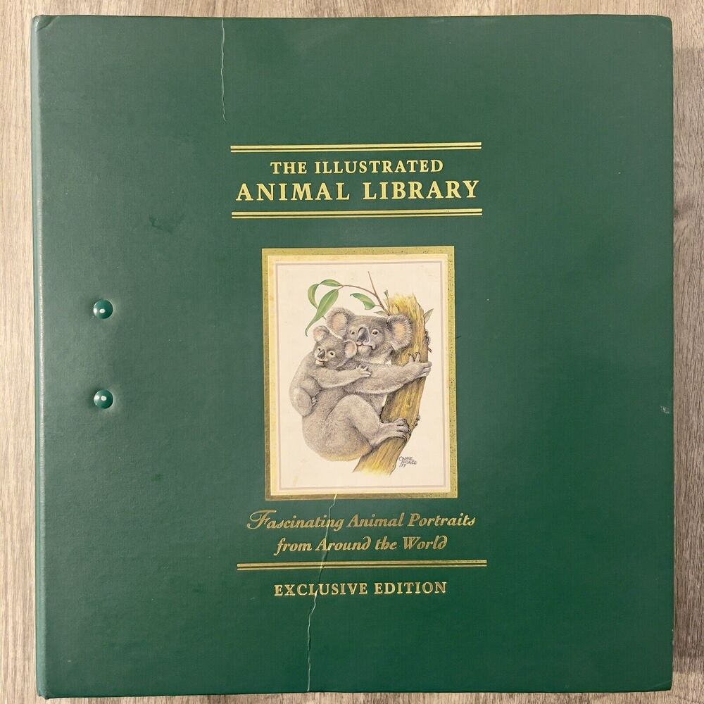Vintage Illustrated Animal Library Exclusive Ed Mammals Portrait Incomplete 1999